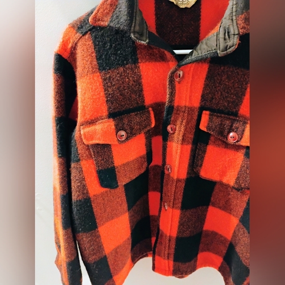 Vintage Women’s Woolrich Buffalo Plaid Heavy Wool Shirt Jacket Size: 16 (Large) - Picture 2 of 12